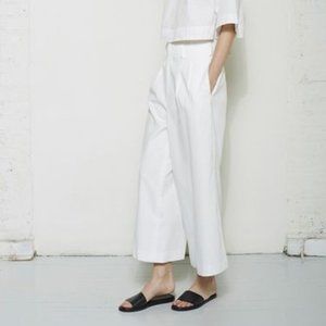 Off white linen pants by Apiece Apart size 6